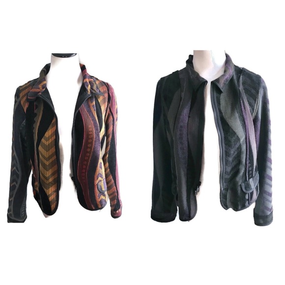 Patchwork / Tapestry Zipper Jacket - Picture 2 of 5